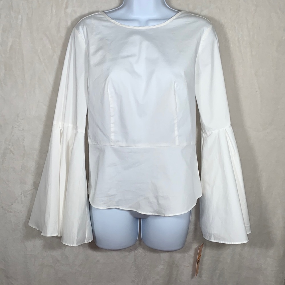 NWT Nanette Lepore  flare sleeve top. Size Small